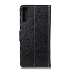 Funda de Cuero Cartera con Soporte Carcasa A07D para Samsung Galaxy A02 Negro