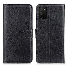 Funda de Cuero Cartera con Soporte Carcasa A07D para Samsung Galaxy A03s Negro