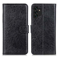 Funda de Cuero Cartera con Soporte Carcasa A07D para Samsung Galaxy A13 4G Negro