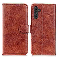 Funda de Cuero Cartera con Soporte Carcasa A07D para Samsung Galaxy A13 5G Marron