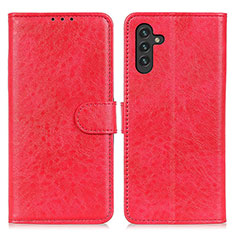 Funda de Cuero Cartera con Soporte Carcasa A07D para Samsung Galaxy A13 5G Rojo