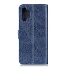 Funda de Cuero Cartera con Soporte Carcasa A07D para Samsung Galaxy A32 4G Azul