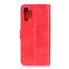 Funda de Cuero Cartera con Soporte Carcasa A07D para Samsung Galaxy A32 4G Rojo