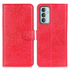 Funda de Cuero Cartera con Soporte Carcasa A07D para Samsung Galaxy F23 5G Rojo