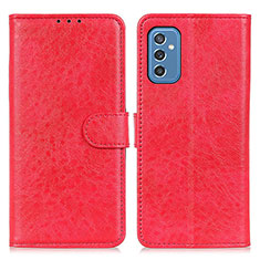 Funda de Cuero Cartera con Soporte Carcasa A07D para Samsung Galaxy M52 5G Rojo