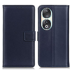 Funda de Cuero Cartera con Soporte Carcasa A08D para Huawei Honor 90 5G Azul