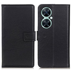 Funda de Cuero Cartera con Soporte Carcasa A08D para Huawei Nova 11i Negro