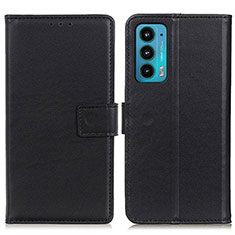 Funda de Cuero Cartera con Soporte Carcasa A08D para Motorola Moto Edge Lite 5G Negro