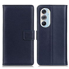 Funda de Cuero Cartera con Soporte Carcasa A08D para Motorola Moto Edge X30 5G Azul