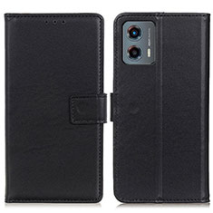 Funda de Cuero Cartera con Soporte Carcasa A08D para Motorola Moto G 5G (2023) Negro