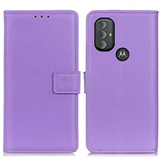 Funda de Cuero Cartera con Soporte Carcasa A08D para Motorola Moto G Play Gen 2 Morado