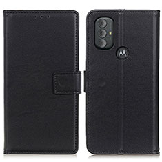 Funda de Cuero Cartera con Soporte Carcasa A08D para Motorola Moto G Play Gen 2 Negro