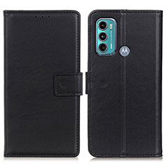 Funda de Cuero Cartera con Soporte Carcasa A08D para Motorola Moto G40 Fusion Negro