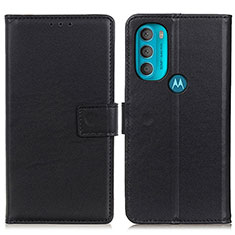 Funda de Cuero Cartera con Soporte Carcasa A08D para Motorola Moto G71 5G Negro