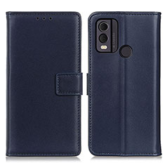 Funda de Cuero Cartera con Soporte Carcasa A08D para Nokia C22 Azul