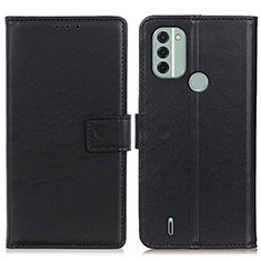 Funda de Cuero Cartera con Soporte Carcasa A08D para Nokia C31 Negro