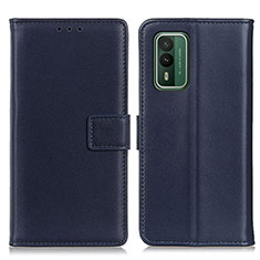 Funda de Cuero Cartera con Soporte Carcasa A08D para Nokia XR21 Azul