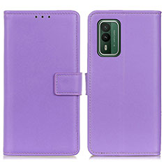 Funda de Cuero Cartera con Soporte Carcasa A08D para Nokia XR21 Morado