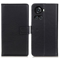 Funda de Cuero Cartera con Soporte Carcasa A08D para OnePlus 10R 5G Negro