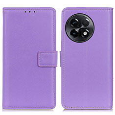 Funda de Cuero Cartera con Soporte Carcasa A08D para OnePlus 11R 5G Morado