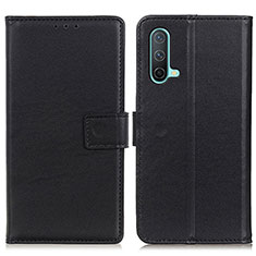 Funda de Cuero Cartera con Soporte Carcasa A08D para OnePlus Nord CE 5G Negro