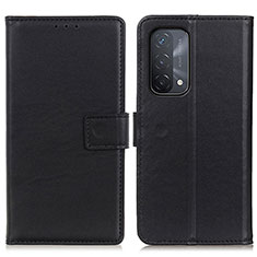 Funda de Cuero Cartera con Soporte Carcasa A08D para Oppo A93 5G Negro