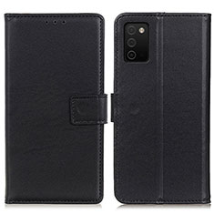 Funda de Cuero Cartera con Soporte Carcasa A08D para Samsung Galaxy A03s Negro