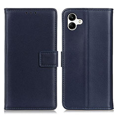 Funda de Cuero Cartera con Soporte Carcasa A08D para Samsung Galaxy A04 4G Azul