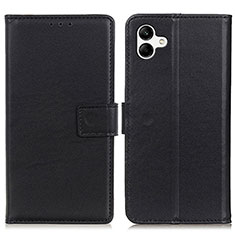 Funda de Cuero Cartera con Soporte Carcasa A08D para Samsung Galaxy A04 4G Negro