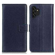 Funda de Cuero Cartera con Soporte Carcasa A08D para Samsung Galaxy A13 4G Azul