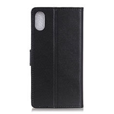 Funda de Cuero Cartera con Soporte Carcasa A08D para Samsung Galaxy A21 SC-42A Negro