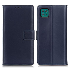 Funda de Cuero Cartera con Soporte Carcasa A08D para Samsung Galaxy A22 5G Azul