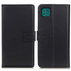 Funda de Cuero Cartera con Soporte Carcasa A08D para Samsung Galaxy A22 5G Negro