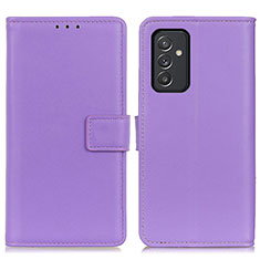 Funda de Cuero Cartera con Soporte Carcasa A08D para Samsung Galaxy A24 4G Morado