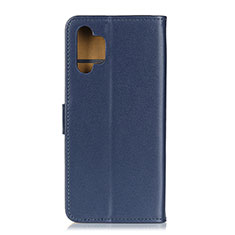 Funda de Cuero Cartera con Soporte Carcasa A08D para Samsung Galaxy A32 4G Azul