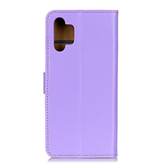 Funda de Cuero Cartera con Soporte Carcasa A08D para Samsung Galaxy A32 5G Morado