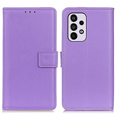 Funda de Cuero Cartera con Soporte Carcasa A08D para Samsung Galaxy A33 5G Morado