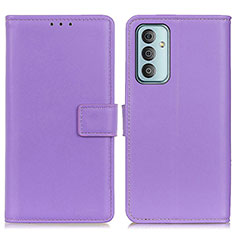 Funda de Cuero Cartera con Soporte Carcasa A08D para Samsung Galaxy F23 5G Morado