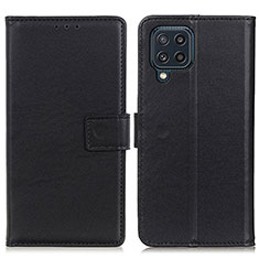 Funda de Cuero Cartera con Soporte Carcasa A08D para Samsung Galaxy M32 4G Negro