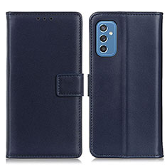 Funda de Cuero Cartera con Soporte Carcasa A08D para Samsung Galaxy M52 5G Azul