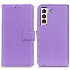 Funda de Cuero Cartera con Soporte Carcasa A08D para Samsung Galaxy S23 5G Morado