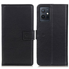 Funda de Cuero Cartera con Soporte Carcasa A08D para Vivo T1 5G India Negro