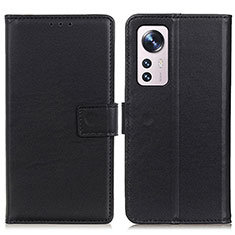 Funda de Cuero Cartera con Soporte Carcasa A08D para Xiaomi Mi 12 Lite 5G Negro