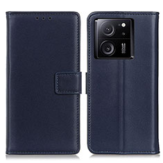 Funda de Cuero Cartera con Soporte Carcasa A08D para Xiaomi Mi 13T 5G Azul