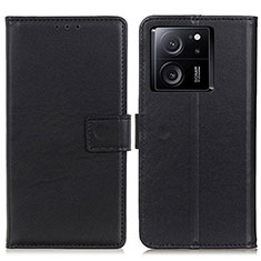 Funda de Cuero Cartera con Soporte Carcasa A08D para Xiaomi Mi 13T 5G Negro