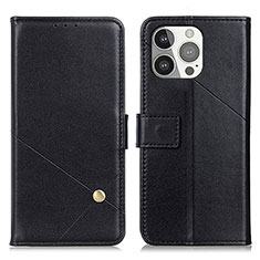 Funda de Cuero Cartera con Soporte Carcasa A09 para Apple iPhone 13 Pro Negro