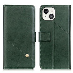 Funda de Cuero Cartera con Soporte Carcasa A09 para Apple iPhone 14 Verde