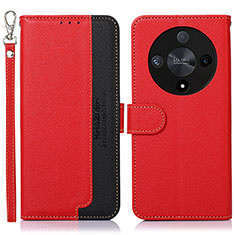 Funda de Cuero Cartera con Soporte Carcasa A09D para Huawei Honor Magic6 Lite 5G Rojo