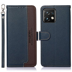 Funda de Cuero Cartera con Soporte Carcasa A09D para Motorola Moto Edge 40 Pro 5G Azul