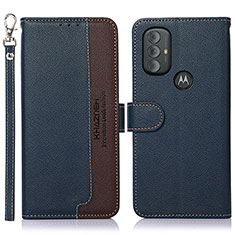 Funda de Cuero Cartera con Soporte Carcasa A09D para Motorola Moto G Play (2023) Azul